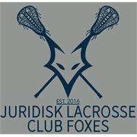 Juridisk Lacrosse Club Foxes Logo Blå Transfermerke