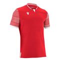 Tureis Shirt RED/WHT L Teknisk T-skjorte i ECO-tekstil